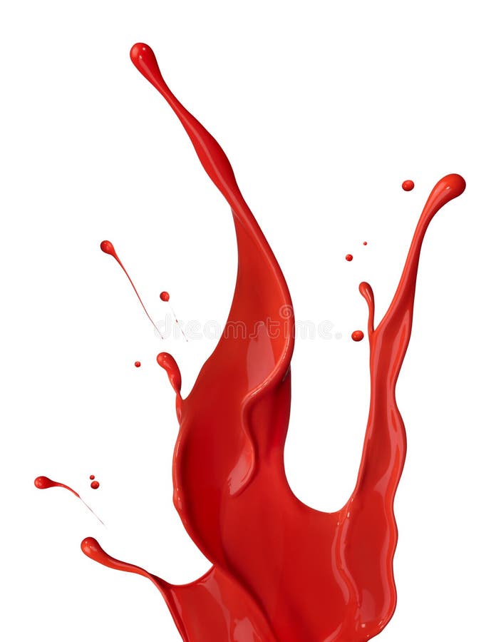 Éclaboussure rouge de peinture images libres de droits Éclaboussure rouge de peinture images libres de droits