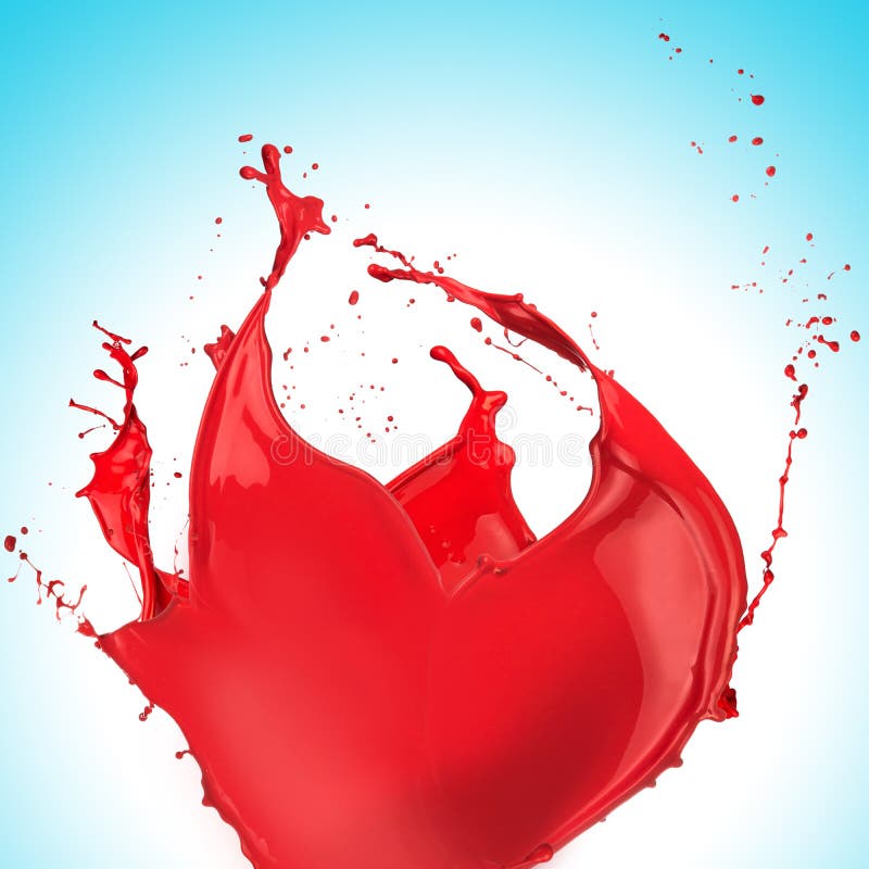 Éclaboussure rouge de peinture image libre de droits Éclaboussure rouge de peinture image libre de droits