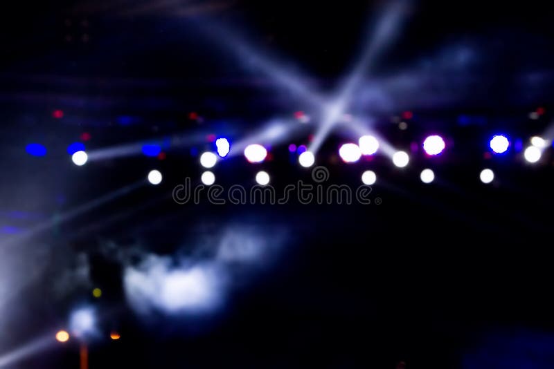 Éclairage Defocused de concert de divertissement sur l'étape, bokeh images libres de droits Éclairage Defocused de concert de divertissement sur l'étape, bokeh images libres de droits