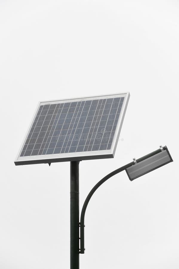 Éclairage Public Photovoltaïque Photo stock - Image du stationnement