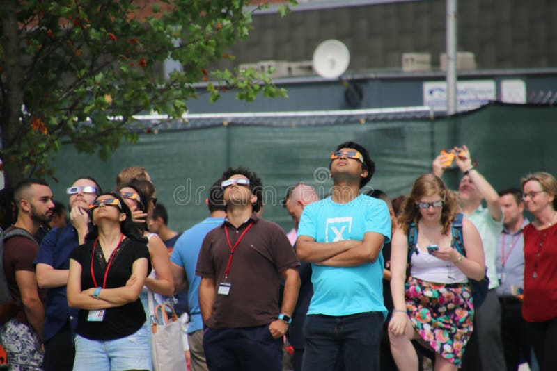 Éclipse solaire 2017 image libre de droits