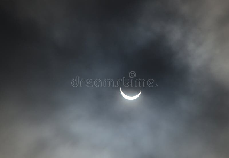 Éclipse solaire partielle photo libre de droits Éclipse solaire partielle photo libre de droits