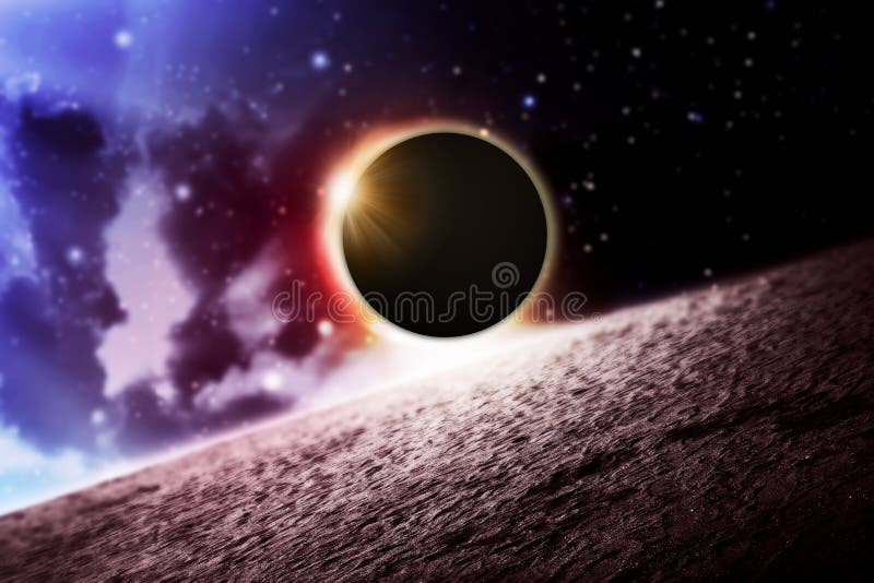 Éclipse solaire totale photo libre de droits Éclipse solaire totale photo libre de droits