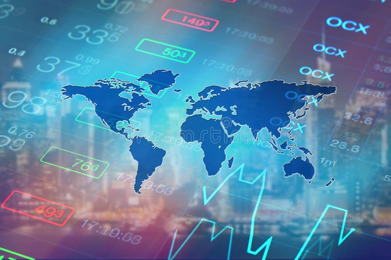 Économie globale, fond financier illustration libre de droits Économie globale, fond financier illustration libre de droits