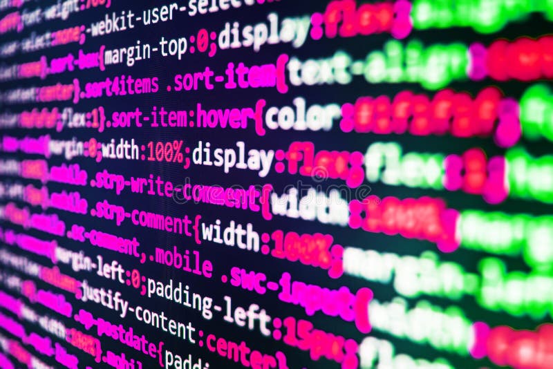 Écran d'espace de travail de programmateur de logiciel photo libre de droits Écran d'espace de travail de programmateur de logiciel photo libre de droits