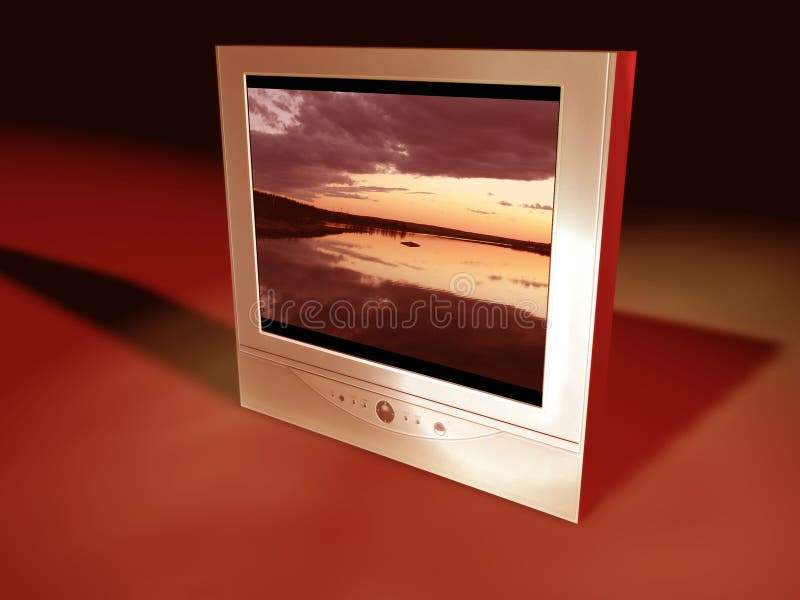 A flatscreen tv I created in Cinema 4D, and placed one of my own landscape shots in it. A flatscreen tv I created in Cinema 4D, and placed one of my own landscape shots in it.