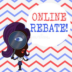 Writing Note Showing Online Rebate Business Photo Showcasing Return Of 