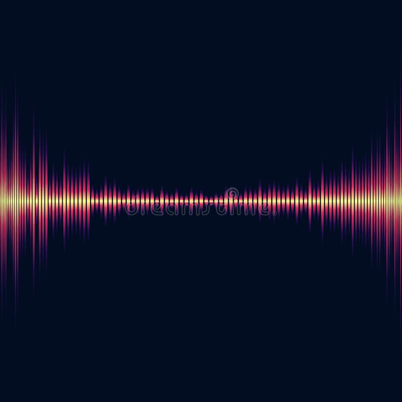 Égaliseur brillant lumineux de musique Vagues extraterrestres de résumé illustration de vecteur Égaliseur brillant lumineux de musique Vagues extraterrestres de résumé illustration de vecteur