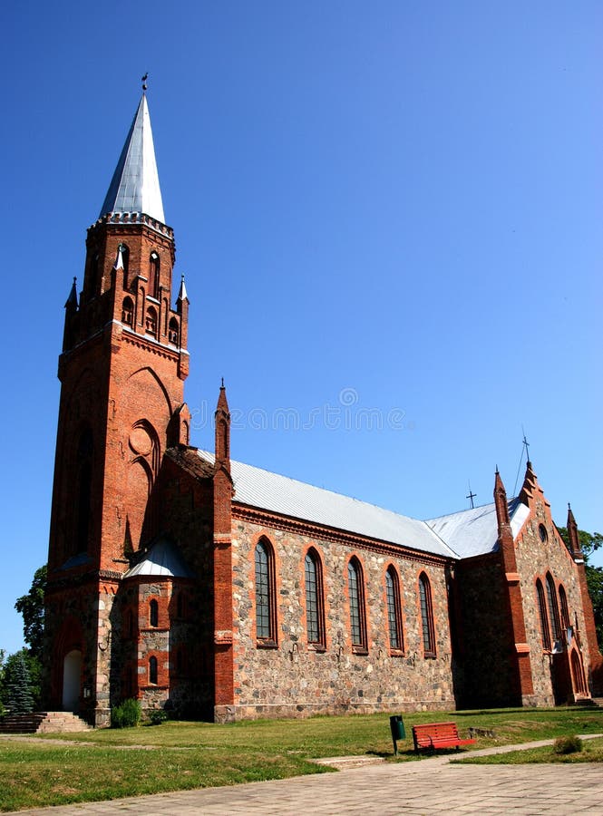 Estonia. Viljandi. Beautiful operating church. Estonia. Viljandi. Beautiful operating church