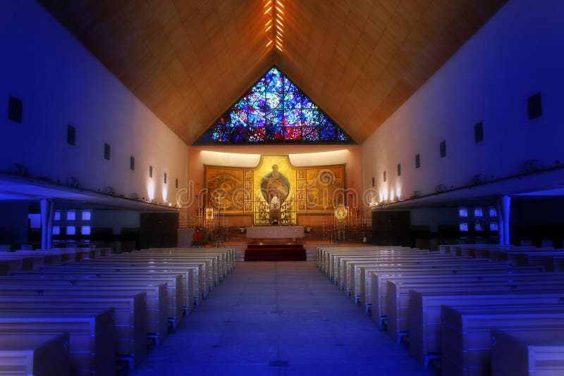 Église Avec L'image De Jésus Photo stock Image du jésus, dieu 593520