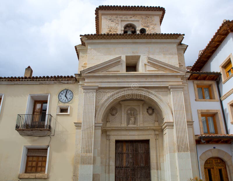Église de Canete Cuenca San Julian en Espagne Castille photo stock Église de Canete Cuenca San Julian en Espagne Castille photo stock