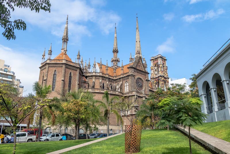 Église de capucins ou coeur sacré Church Iglesia del Sagrado Corazon - Cordoue, Argentine photographie stock Église de capucins ou coeur sacré Church Iglesia del Sagrado Corazon - Cordoue, Argentine photographie stock