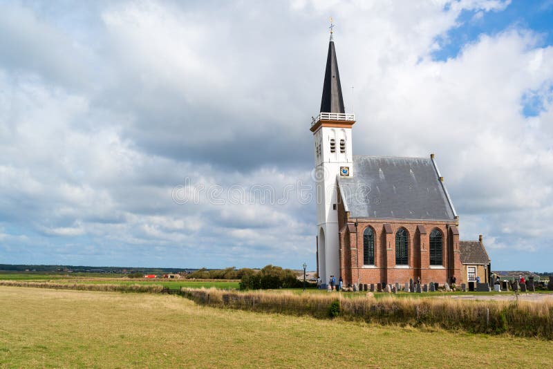 Église de Den Hoorn sur Texel, Pays-Bas photographie stock libre de droits Église de Den Hoorn sur Texel, Pays-Bas photographie stock libre de droits
