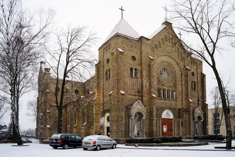 Église de la conception impeccable Mary dans la ville de Vilnius