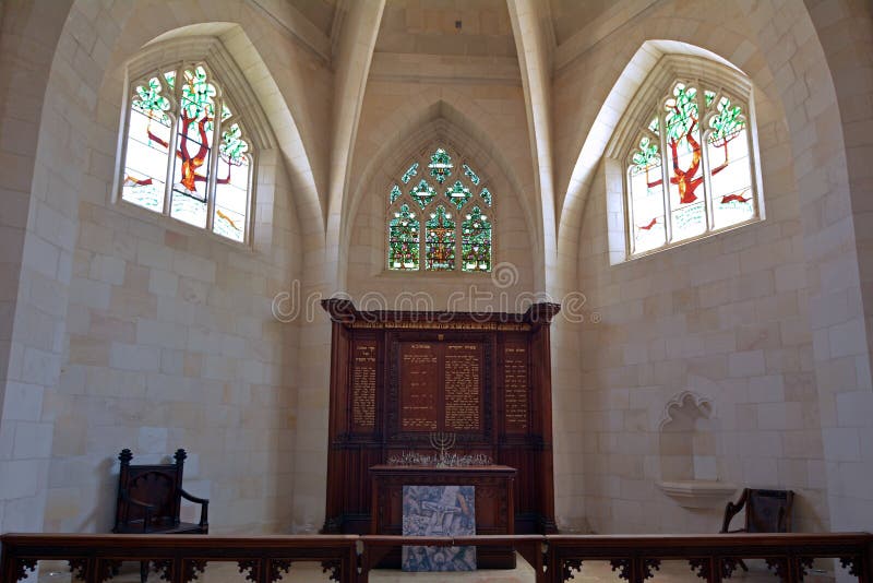 JERUSALEM, ISR - MAY 05 2015:Christ Church in Jerusalem, Israel.Christ Church is an evangelical Anglican congregation and the oldest Protestant Church in the Middle East. JERUSALEM, ISR - MAY 05 2015:Christ Church in Jerusalem, Israel.Christ Church is an evangelical Anglican congregation and the oldest Protestant Church in the Middle East.