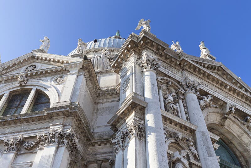 Église du 17ème siècle baroque Santa Maria della Salute, Venise, Italie photos stock Église du 17ème siècle baroque Santa Maria della Salute, Venise, Italie photos stock