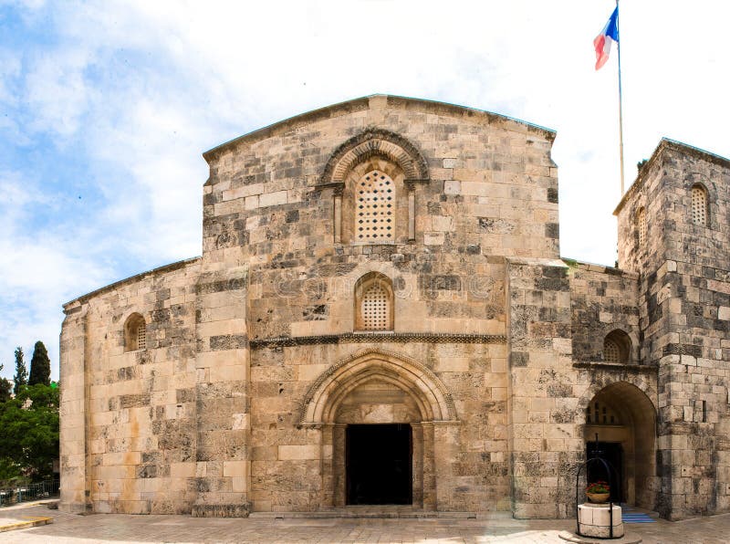 Façade De L'église De St Anne, Jérusalem Photo stock Image du cordon, saint 74960876