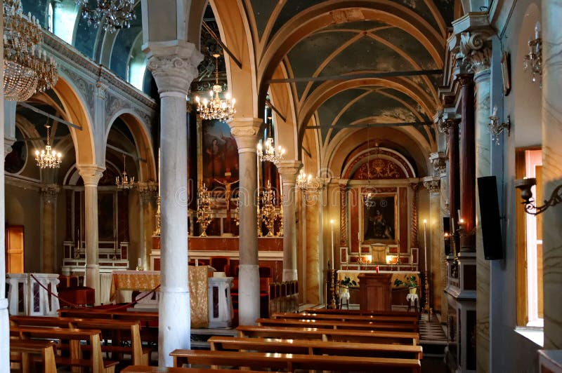 Église orthodoxe grecque image libre de droits