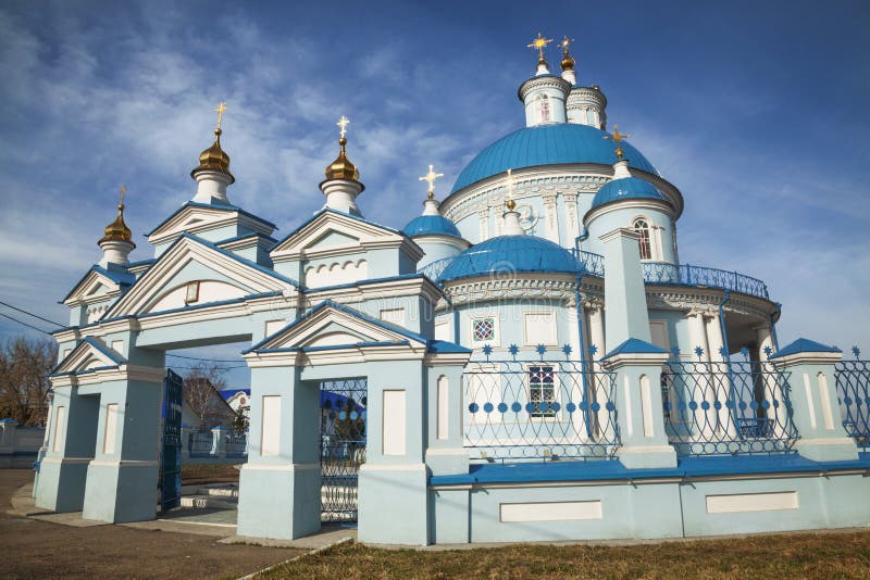 Church of the Kazan Icon of the Mother of God. Russia, Irkutsk region, Usolye district, Thelma village, Lenin street. Church of the Kazan Icon of the Mother of God. Russia, Irkutsk region, Usolye district, Thelma village, Lenin street.