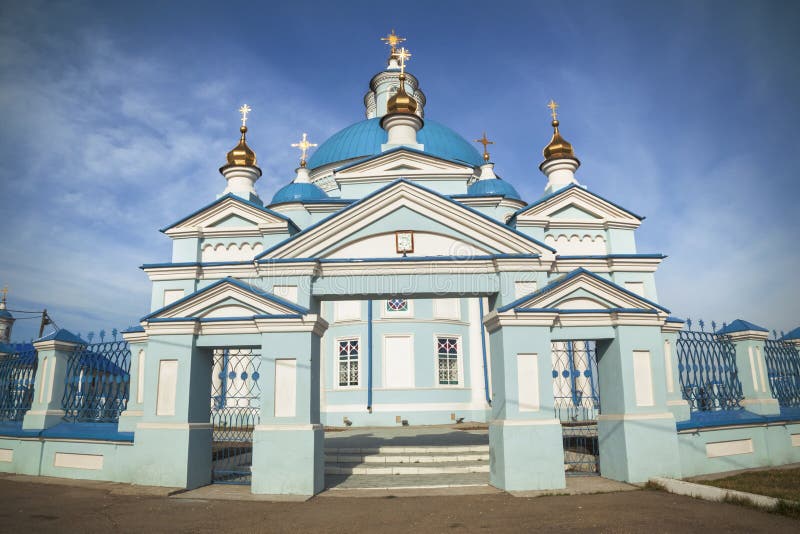 Church of the Kazan Icon of the Mother of God. Russia, Irkutsk region, Usolye district, Thelma village, Lenin street. Church of the Kazan Icon of the Mother of God. Russia, Irkutsk region, Usolye district, Thelma village, Lenin street.