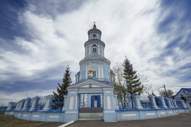 Church of the Kazan Icon of the Mother of God. Thelma village, Irkutsk region, Russia. Church of the Kazan Icon of the Mother of God. Thelma village, Irkutsk region, Russia
