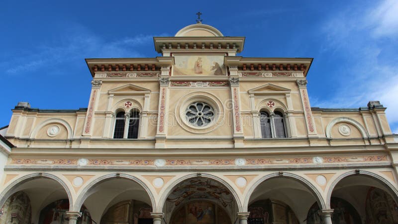 Église Sacro Monte Madonna del Sasso image libre de droits Église Sacro Monte Madonna del Sasso image libre de droits