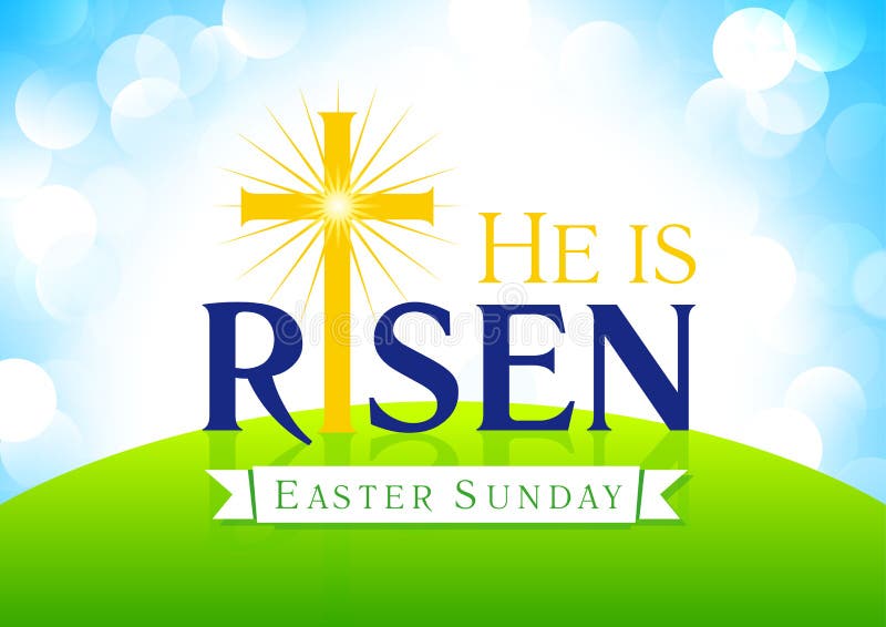 Easter sunday, holy week. Happy holiday greetings of Jesus rising up. Template for invitation, flyer design. Cross on hill in sun light. Religious symbol. Easter sunday, holy week. Happy holiday greetings of Jesus rising up. Template for invitation, flyer design. Cross on hill in sun light. Religious symbol.