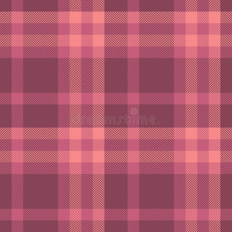 Élégant motif plaid herringbone dans les tons rose bouché et bordeaux. Parfait pour l'emballage ou le site web de vêtements de des illustration de vecteur