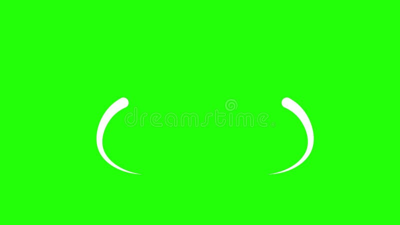 élément contextuel de découpage de la forme de ligne. éléments de conception graphique de mouvement avec écran vert. animation de illustration libre de droits