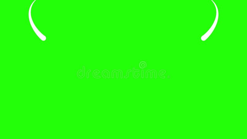 élément contextuel de découpage de la forme de ligne. éléments de conception graphique de mouvement avec écran vert. animation de illustration libre de droits