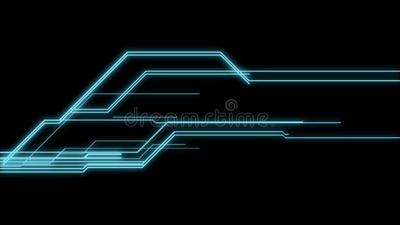 élément d'une carte de circuit informatique. les signaux électriques traversent les fils et les conducteurs en microcircuit. techn