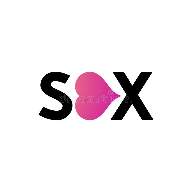 Élément de vecteur pour XXX le logo Sexe de Word avec le coeur illustration libre de droits Élément de vecteur pour XXX le logo Sexe de Word avec le coeur illustration libre de droits