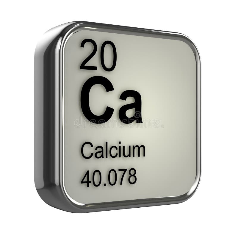élément du calcium 3d