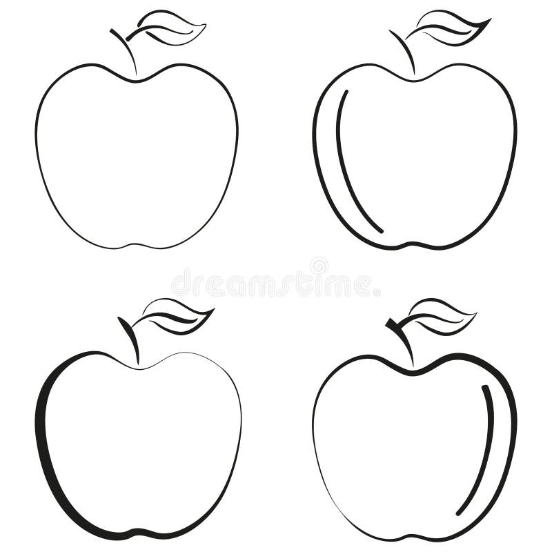 élément décrit de conception de vecteur de logo de silhouette de noir d'icône de fruit de pomme illustration stock élément décrit de conception de vecteur de logo de silhouette de noir d'icône de fruit de pomme illustration stock