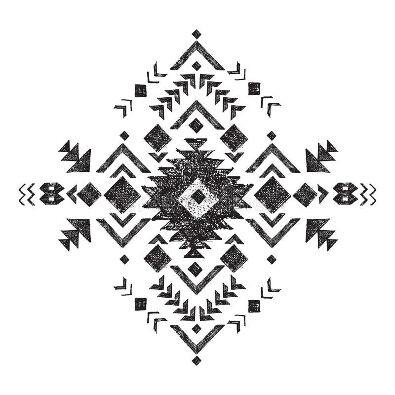 Élément tribal tiré par la main de conception illustration libre de droits Élément tribal tiré par la main de conception illustration libre de droits