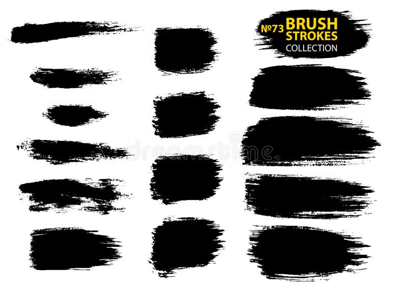 Éléments artistiques sales de conception d'isolement sur le fond blanc Courses à l'encre noire de brosse de vecteur illustration libre de droits Éléments artistiques sales de conception d'isolement sur le fond blanc Courses à l'encre noire de brosse de vecteur illustration libre de droits