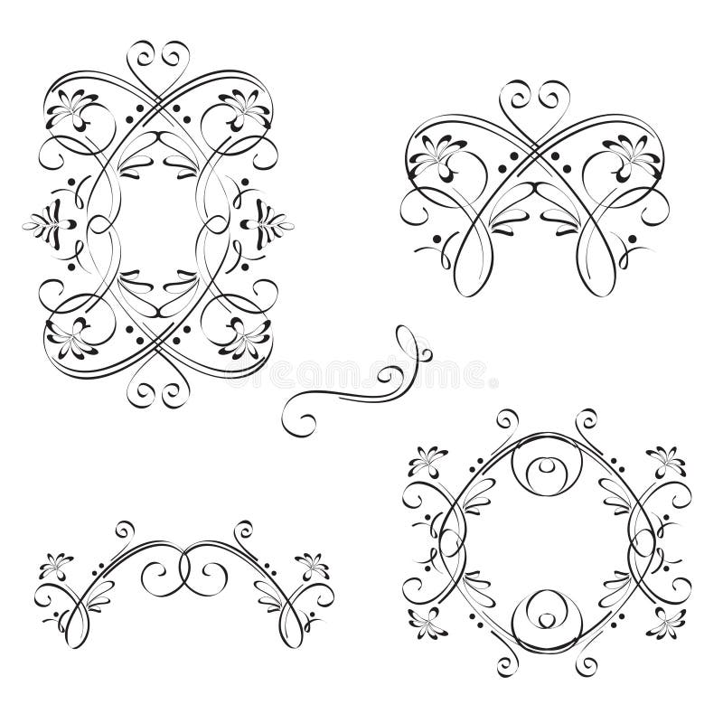 Éléments d'ornamental de cru illustration libre de droits Éléments d'ornamental de cru illustration libre de droits