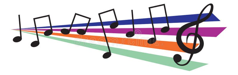 Éléments de design musical illustration de vecteur