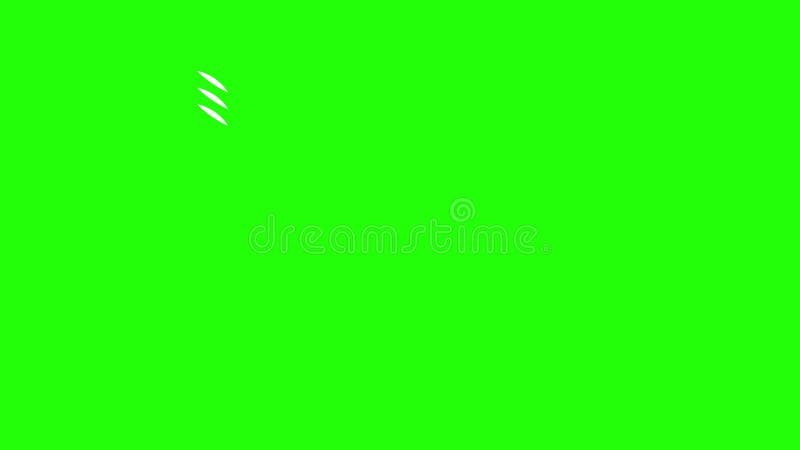 éléments de forme de trait graphiques de mouvement avec écran vert. éléments d'animation flash fx. éléments d'énergie flash fx. illustration libre de droits