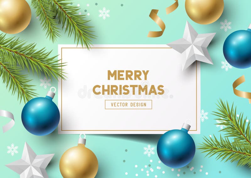 Éléments de vecteur de composition en Noël illustration stock Éléments de vecteur de composition en Noël illustration stock