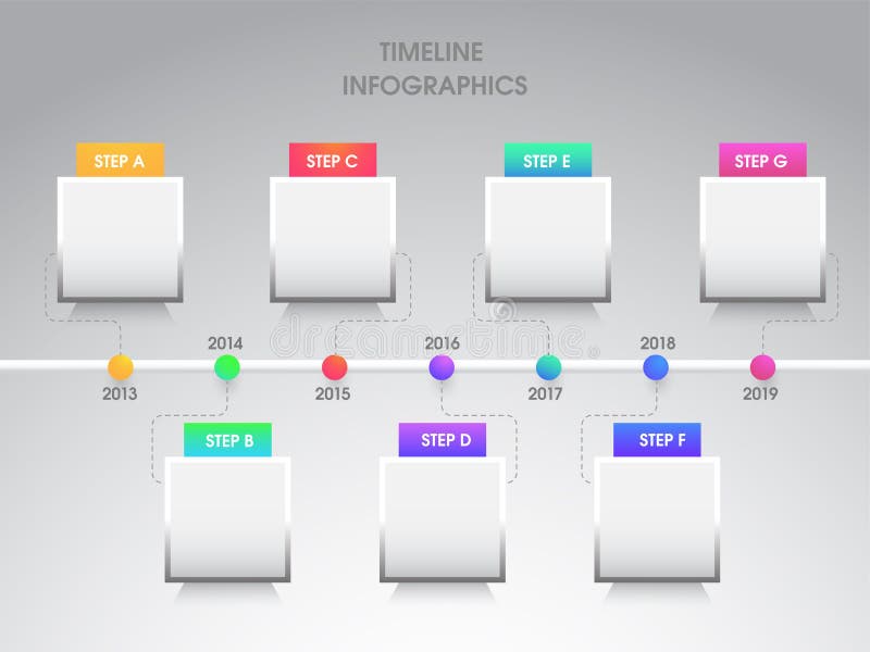 Éléments infographic annuels de concept de croissance ou de succès illustration stock Éléments infographic annuels de concept de croissance ou de succès illustration stock