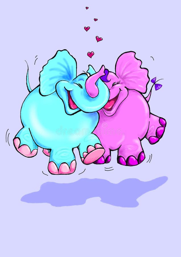 Éléphants illustration libre de droits Éléphants illustration libre de droits