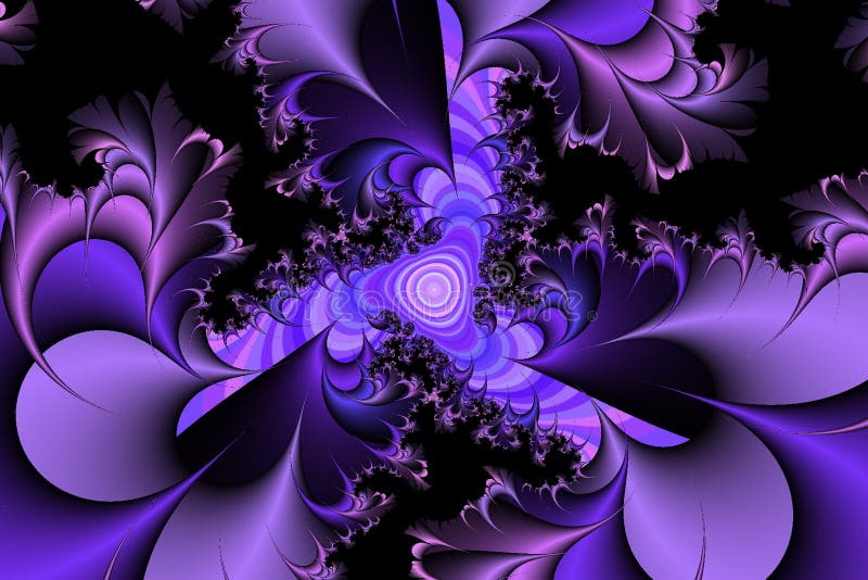 Purple Thorns - Computer generated. Purple Thorns - Computer generated