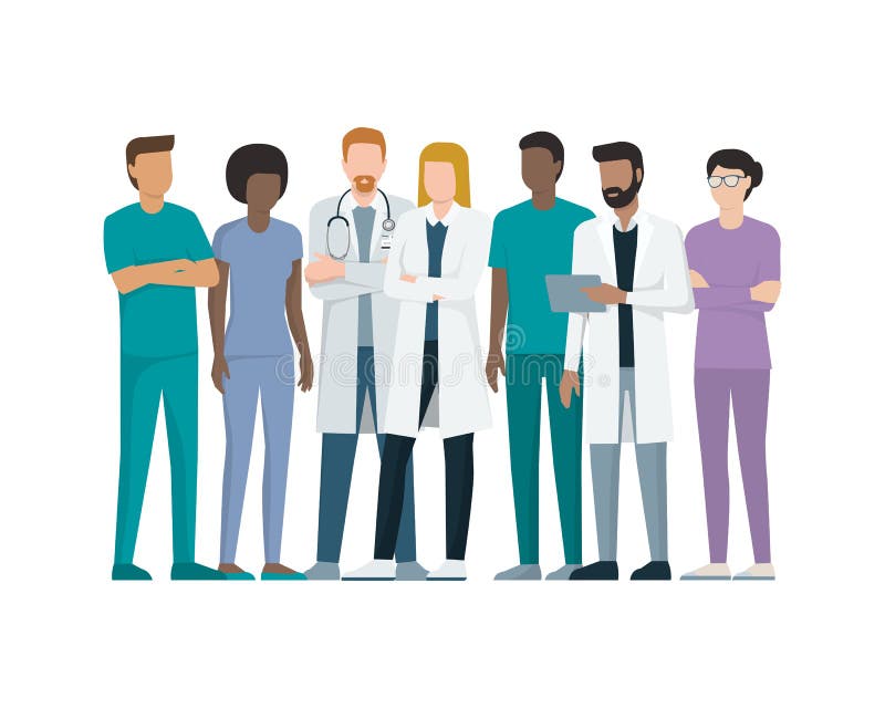 Équipe des médecins illustration stock Équipe des médecins illustration stock