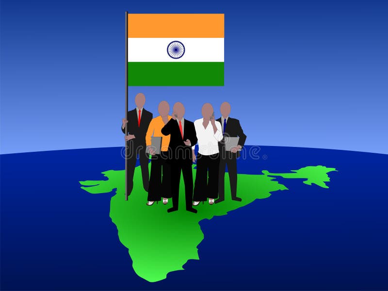 Équipe indienne d'affaires illustration stock Équipe indienne d'affaires illustration stock