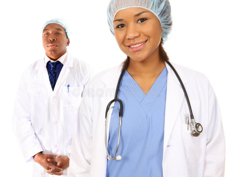 Équipe médicale africaine image libre de droits Équipe médicale africaine image libre de droits