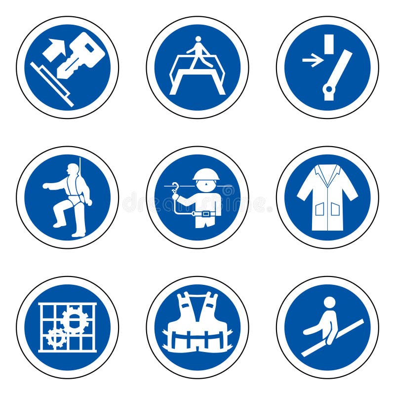 Équipement de protection personnel requis ( ; PPE) ; Symbole, isolat d'icône de sécurité sur le fond blanc, illustration illustration libre de droits Équipement de protection personnel requis ( ; PPE) ; Symbole, isolat d'icône de sécurité sur le fond blanc, illustration illustration libre de droits