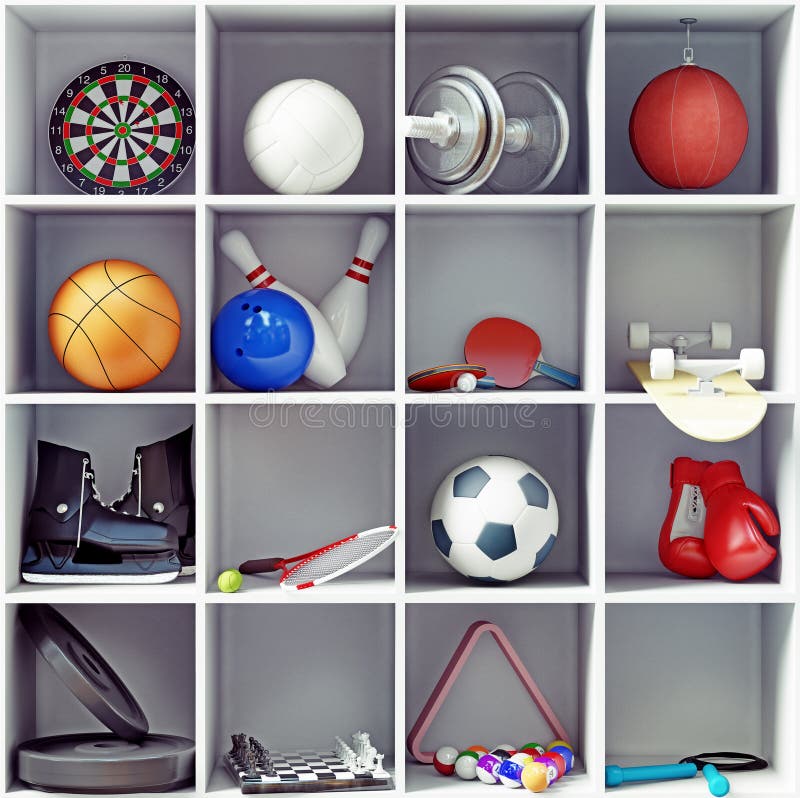 Équipement de sport illustration stock Équipement de sport illustration stock