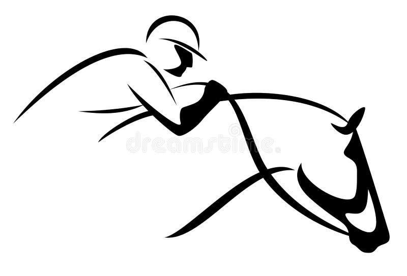 Équitation illustration libre de droits Équitation illustration libre de droits