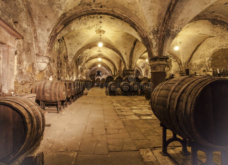 Établissement vinicole d'Allemand de l'eltville AM Rhein Rheingau d'Eberbach de monastère photos stock Établissement vinicole d'Allemand de l'eltville AM Rhein Rheingau d'Eberbach de monastère photos stock